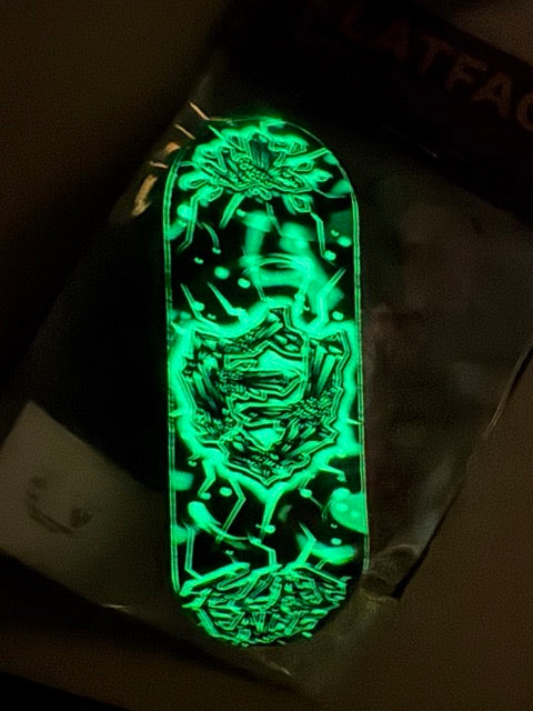 FlatFace G16 Deck - 33.6mm - Crystals Black GLOW - Real Wear