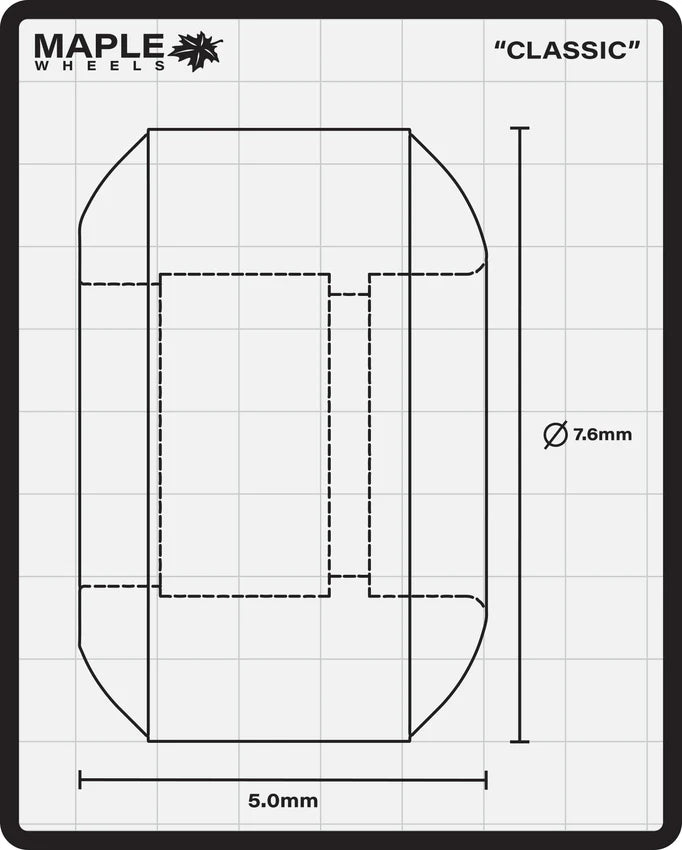Maple Wheels Royal Rose (pink) - CLASSIC Shape