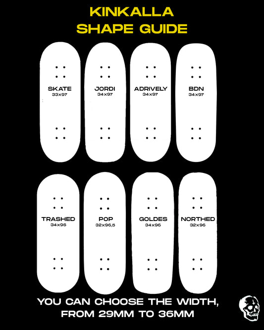 KinKalla Fingerboard 32mm Pop (Kink Mold)