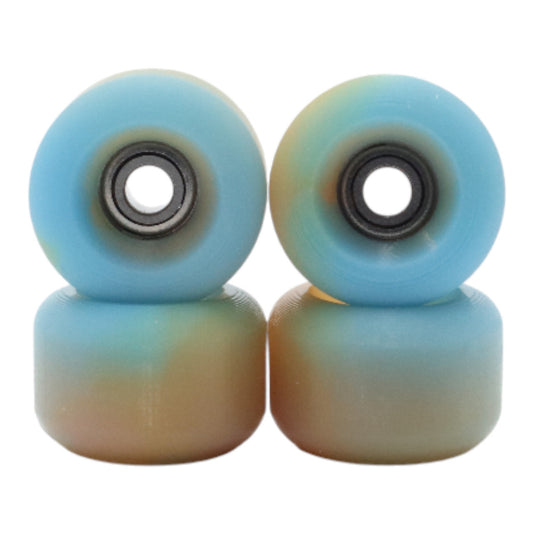 Blistered x FlatFace G4 Urethane Wheels - Blue (Front)/Off-Orange Lloyd
