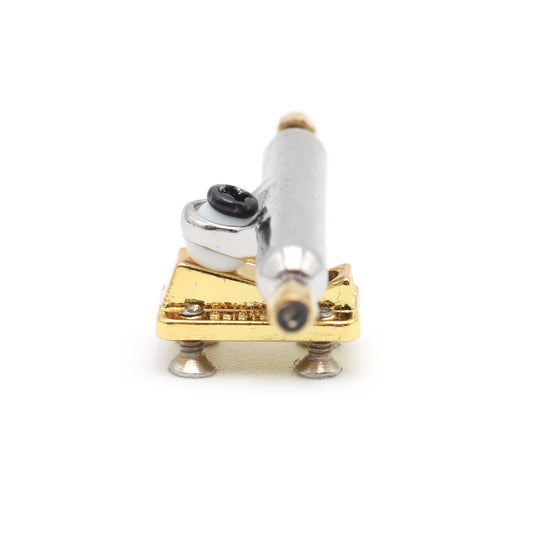 Blistered Fingerboard Trucks - Chrome / Gold 33mm
