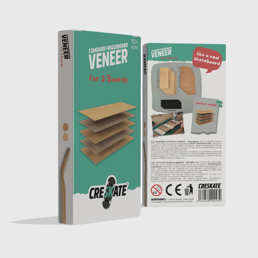 Create Your Skate - Maple Veneer Pack for 3 Fingerboards