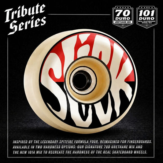 Slick Tribute Series Graphic Series - Red & Black 70D Urethane
