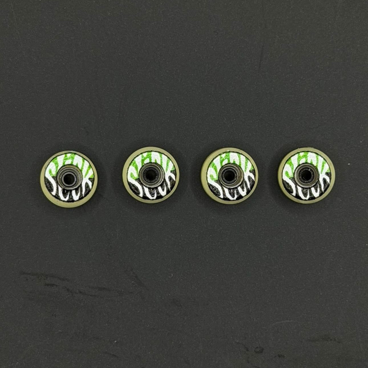 Slick Tribute Series Graphic Series - Green & Black 70D Urethane