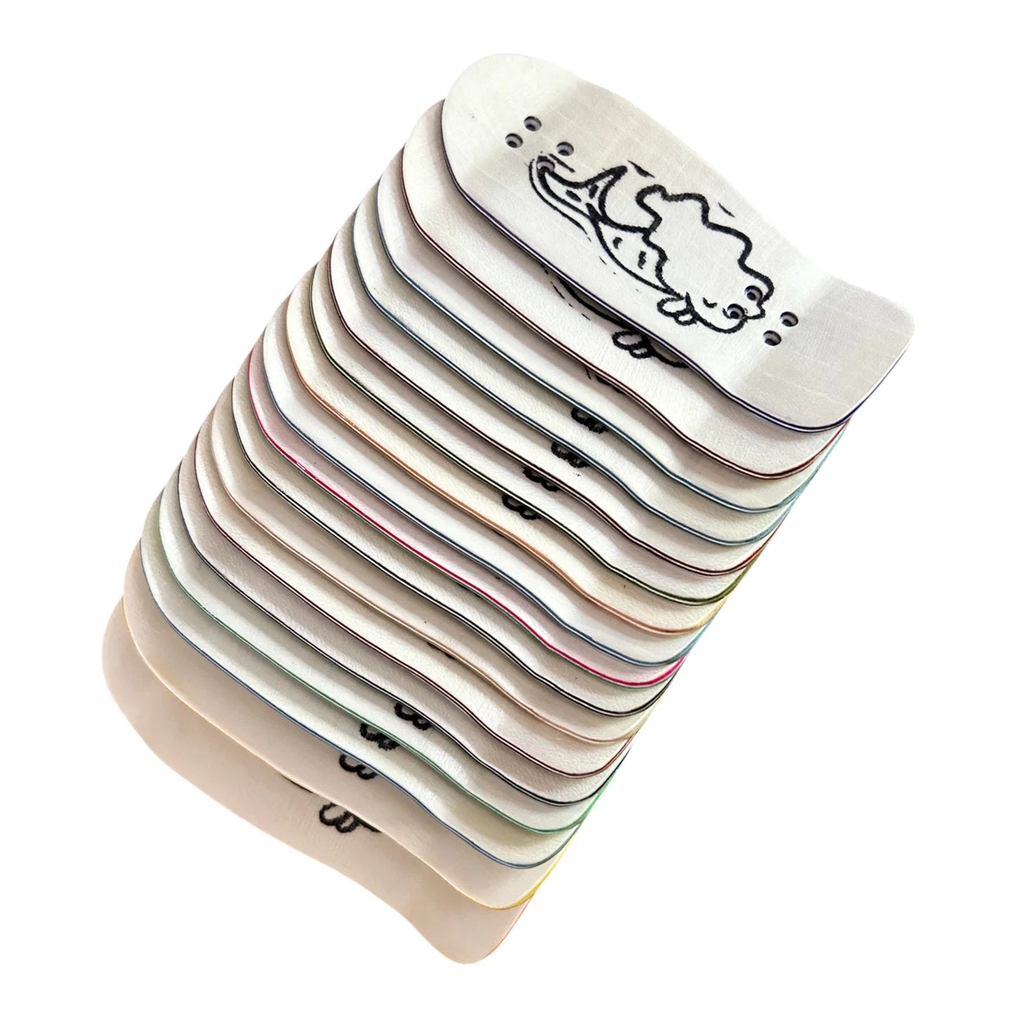 Duck Decks x FF - Wood Pekin - 37.5mm Mermaid - White