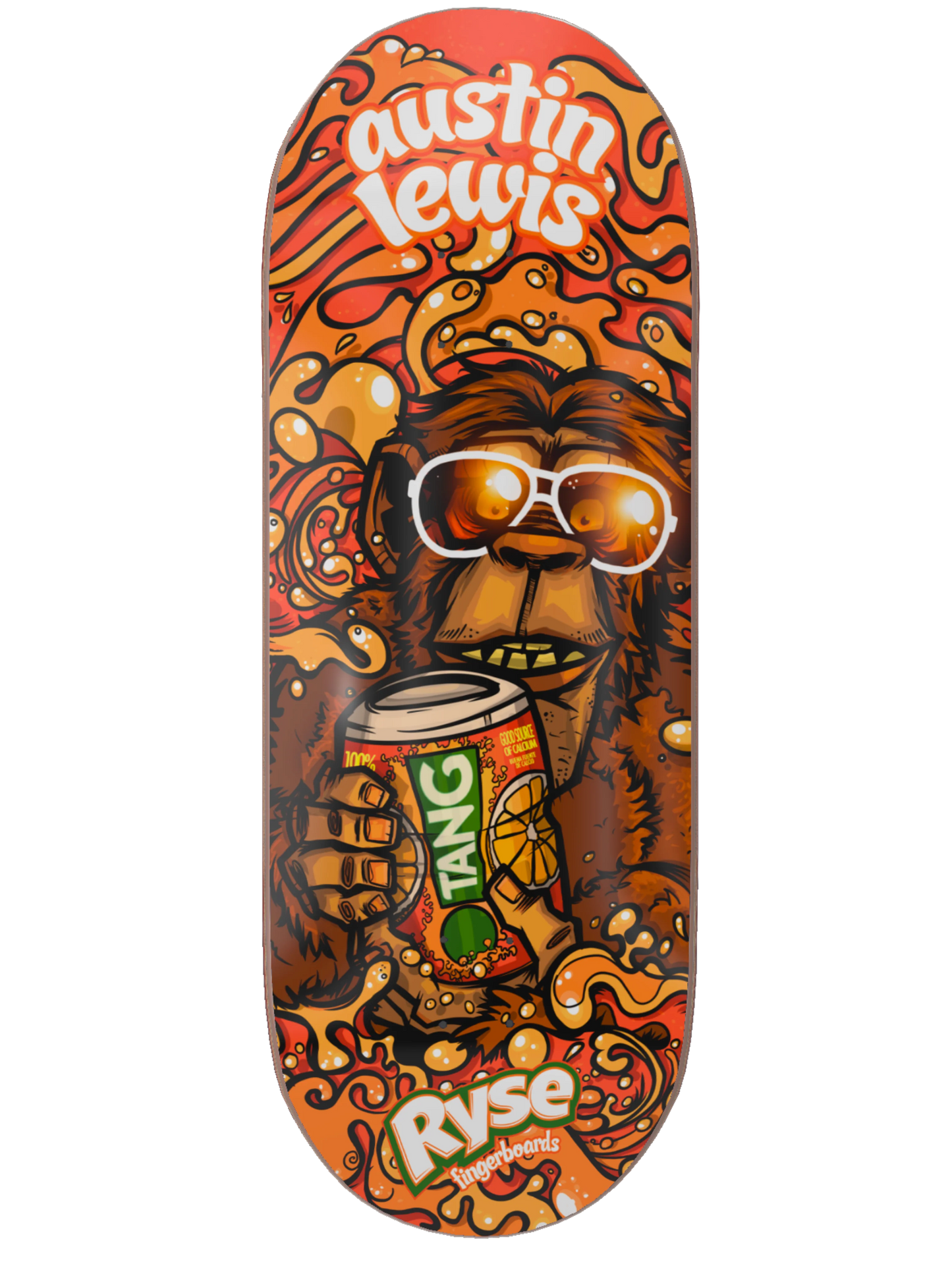 Ryse Fingerboards - ORANGE TANG 34mm OG Asguard