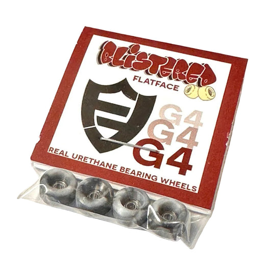Blistered x FlatFace G4 Urethane Wheels - Black & White Swirl