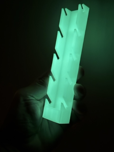 6Skates - 5 Fingerboard Wall Mount Deck Rack (GLOW)