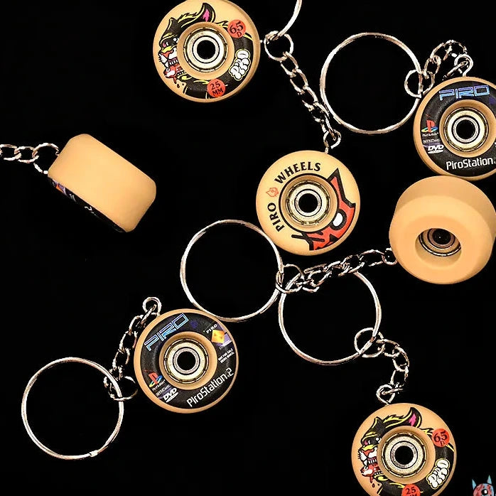 Piro Graphic Wheels Keychain Various Designs