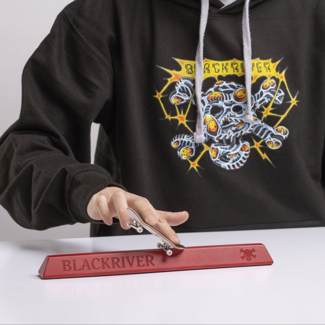 Blackriver Fingerboard Ramps - Red Concrete Parking Block 2.0