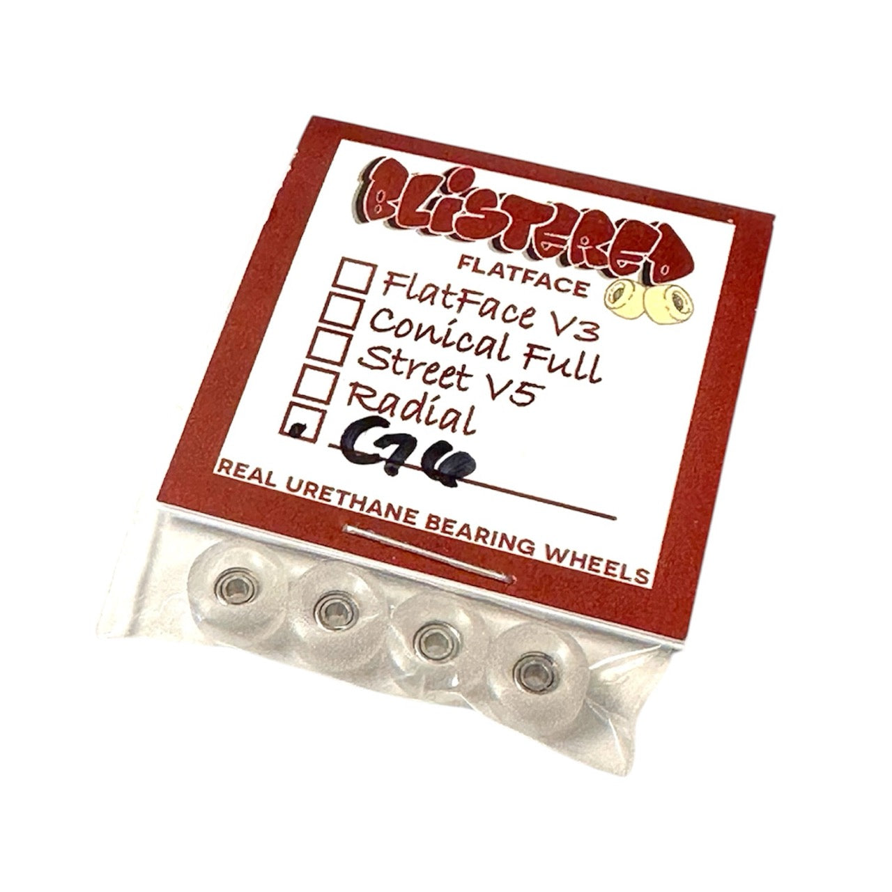 FlatFace G1 x Blistered Urethane Translucent Clear