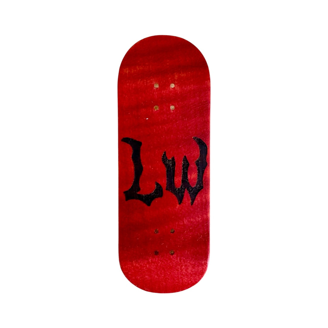 LivingWood Evgraved Logo - Red 32mm Popsicle
