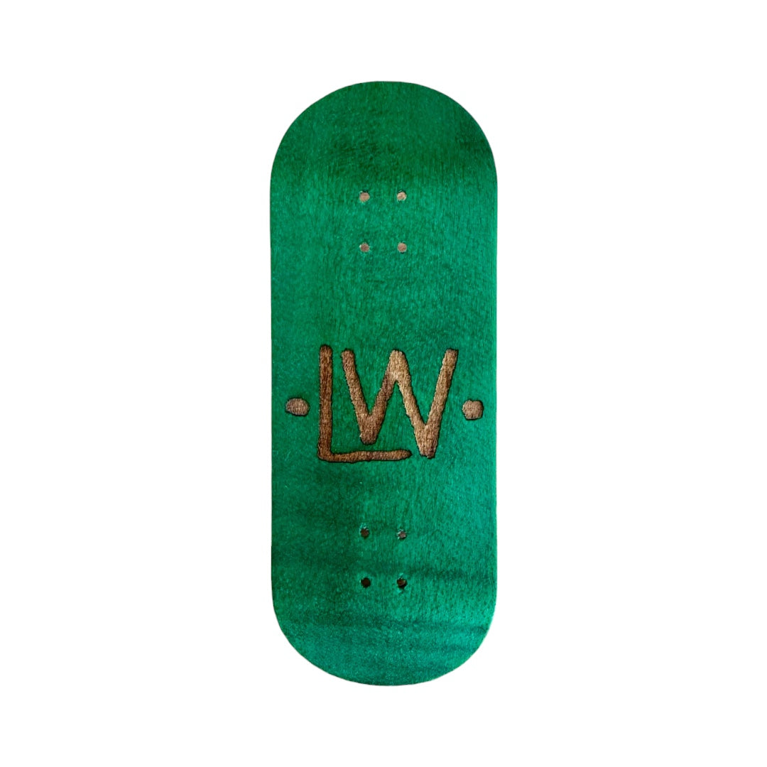 LivingWood Evgraved Logo - Green 34mm Popsicle