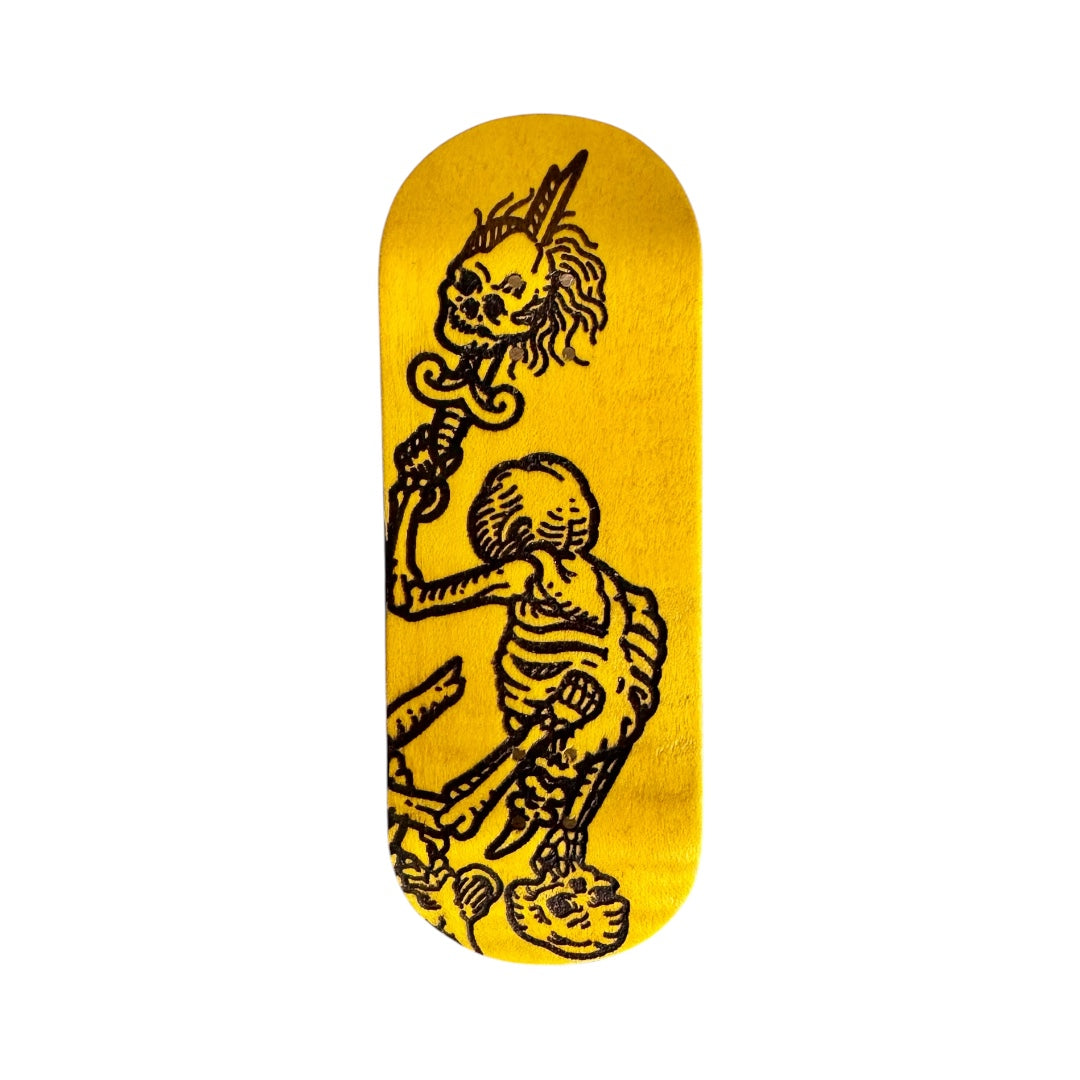 LivingWood Skeleton Fight - Yellow 34mm Popsicle