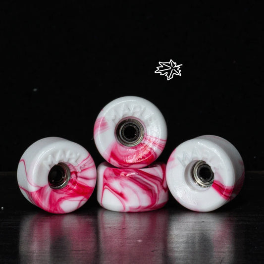 Maple Wheels Bowl – Raspberry Swirl