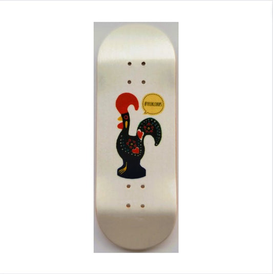 Trukloops M1 Mold - Galo em Branco (Rooster in White) 32mm Twin Tail