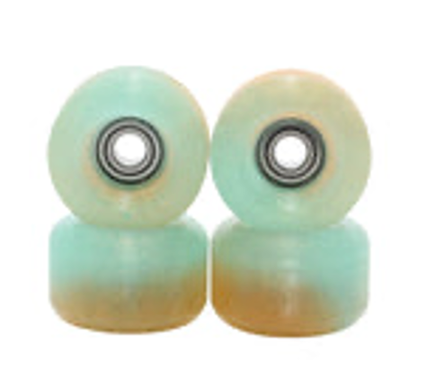 Blistered x FlatFace G4 Urethane Wheels - Effervescent Green/Gold Lloyd