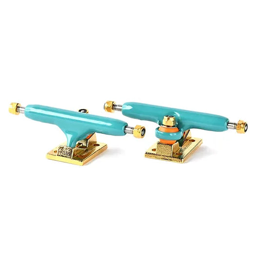 Blackriver Trucks NEW 3.0 X-WIDE - Turquoise/Gold 34mm
