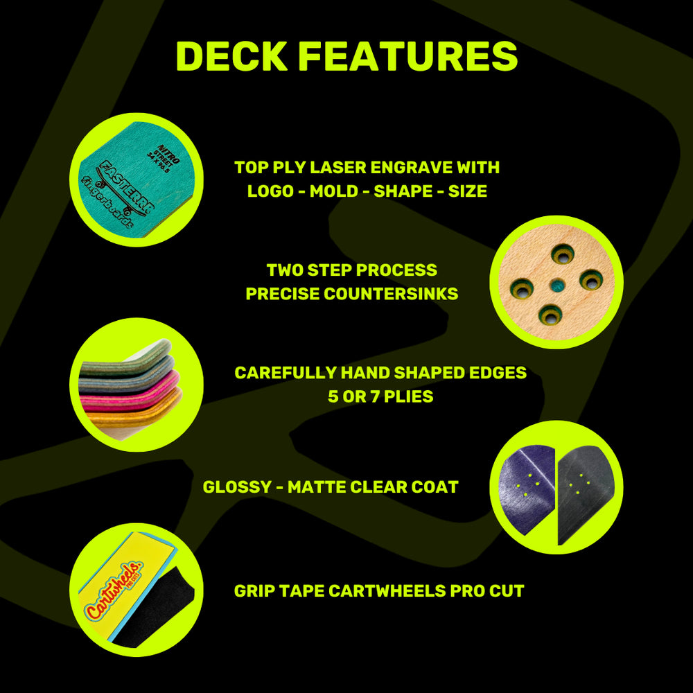 FASTERRR Fingerboards -  Gold Engraved 34mm