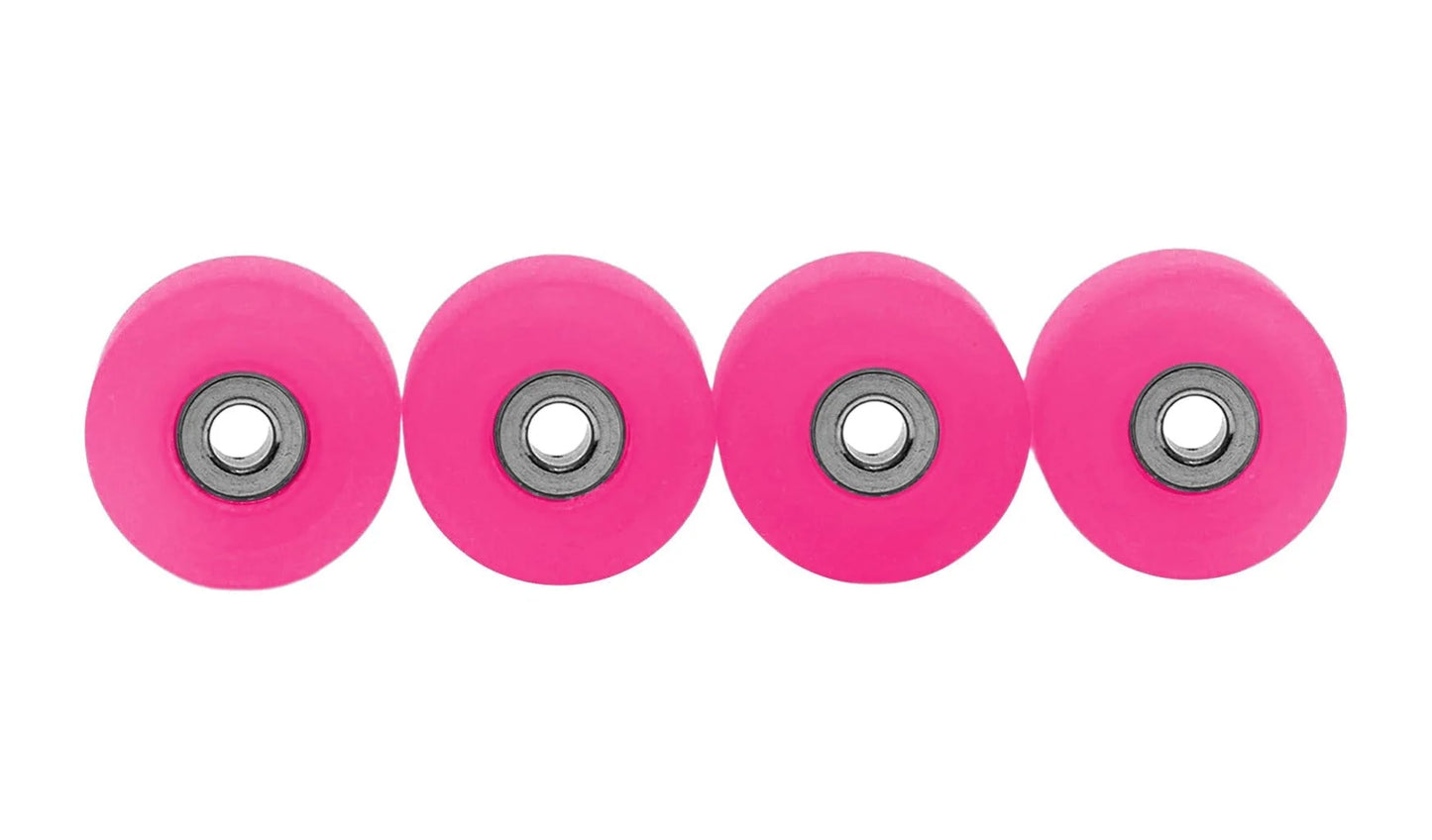 TEAK Apex Street Wheels - 61D Urethane - Ultraspin Bearings - "Pink Glow"