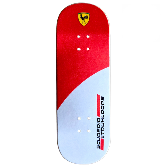 Trukloops Scuderia Red & White - 30mm Twin 98mm