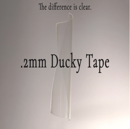 Clear Ducky Tape 3 Pack - 0.2mm
